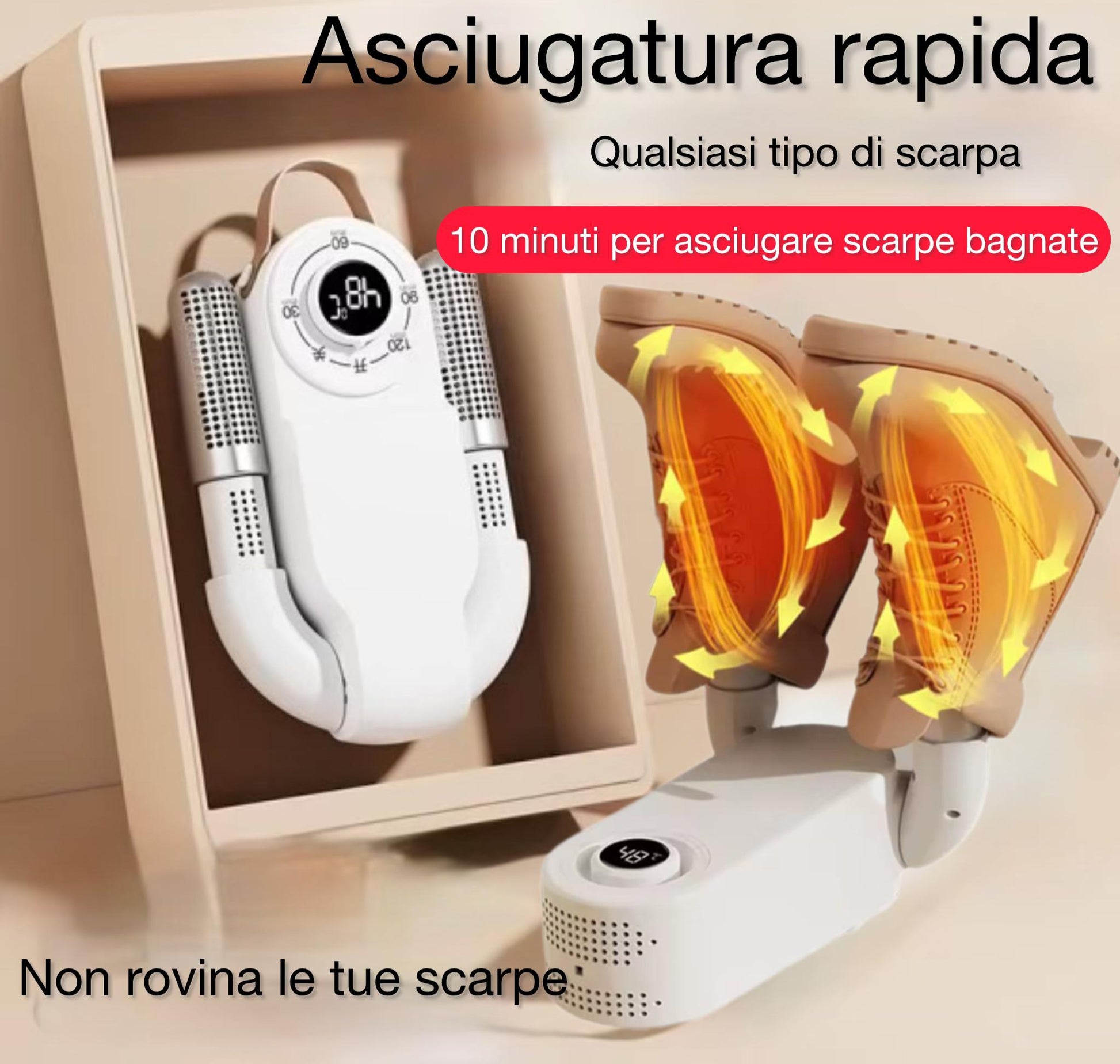 ASCIUGA SCARPE ELETTRICO RISCALDATORE